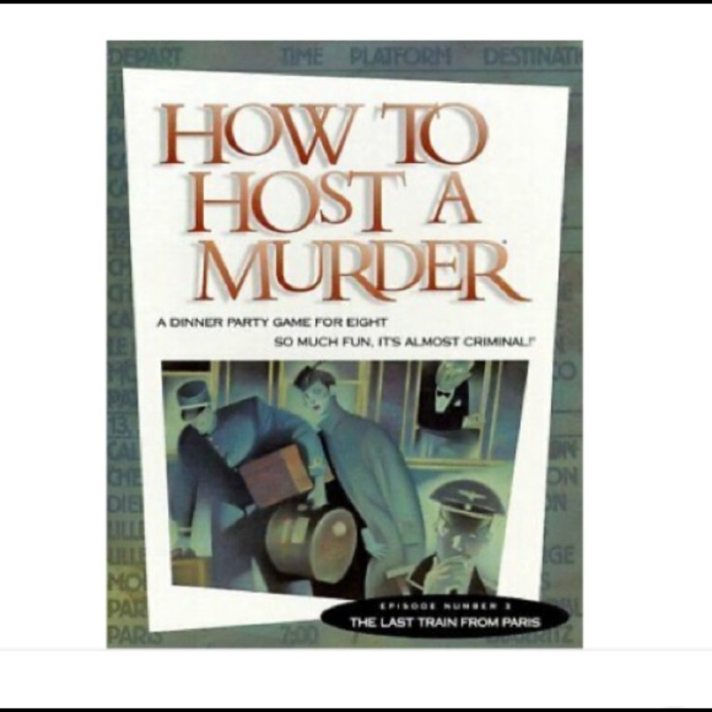 NIB HOW TO HOST A MURDER Mystery Diner Party